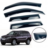 Дефлектор вікна для Suzuki Grand Vitara 2005 -2015 4D з нерж. хром полоскою